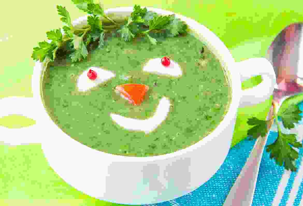 Green peas & Lettuce soup